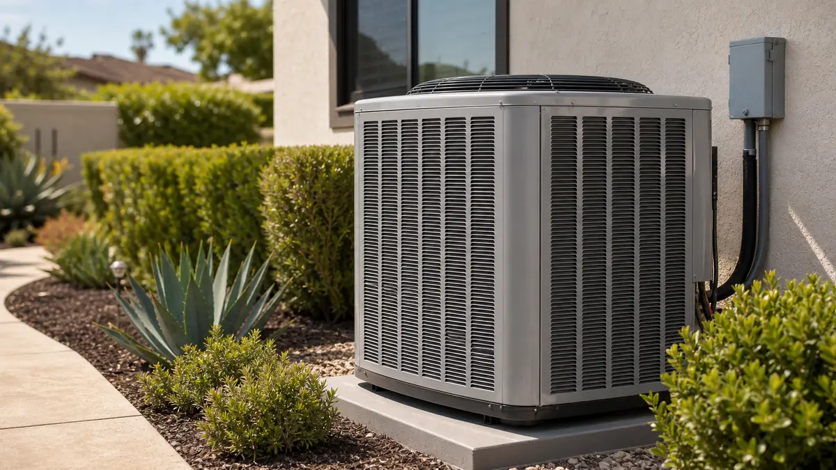 Trane XL18i two-stage condenser at a Woodside Village home in West Covina